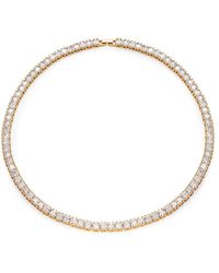 Sterling Forever - 14k Yellow Goldplated Sterling Silver Cubic Zirconia Tennis Necklace - Lyst