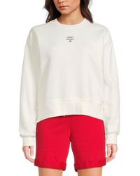 Tommy Hilfiger - Logo Cotton-Blend Fleece Sweatshirt - Lyst