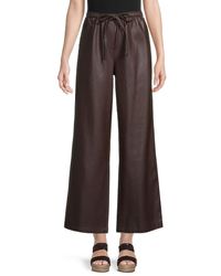 Womens Trousers Slacks and Chinos Rebecca Taylor Trousers Rebecca Taylor Chantilly Silk-blend Pant in Brown Slacks and Chinos 