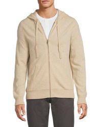 Saks Fifth Avenue - 100% Cashmere Lounge Full Zip Hoodie - Lyst