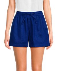 Saks Fifth Avenue - Drawstring 100% Linen Shorts - Lyst