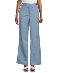 Karl Lagerfeld - Linen-blend Pants - Lyst