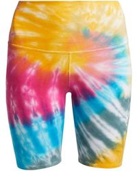 LA DETRESSE Multicolor Tie-dye High-waist Bike Shorts