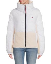 Tommy Hilfiger - Faux Shearling Quilted Jacket - Lyst