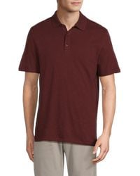 Vince - Solid Short Sleeve Polo - Lyst