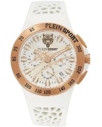 Philipp Plein - Thunderstorm Ip Rose Goldtone Stainless Steel Case, Silicone Strap Chronograph Watch/43Mm - Lyst