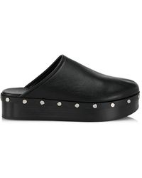 Co. - Studded Leather Platform Mules - Lyst