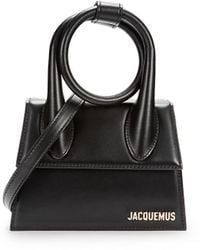 Jacquemus - Le Chiquito Logo Leather Two Way Top Handle Bag - Lyst