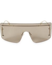 McQueen - 99Mm Rimless Shield Sunglasses - Lyst