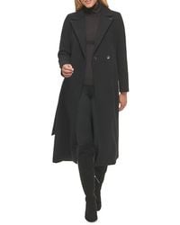 Calvin Klein - Belted Wrap Coat - Lyst