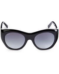 Tod's 51mm Round Sunglasses - Black