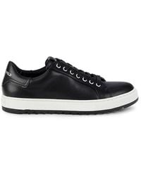 Karl Lagerfeld - Sawtooth Leather Sneakers - Lyst