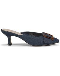 Saks Fifth Avenue - Lauren 63Mm Kitten Heel Mules - Lyst