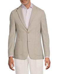 Calvin Klein - Herringbone Wool-Blend Slim-Fit Blazer - Lyst