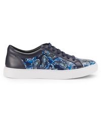 Robert Graham - Tangier Paisley Leather Sneakers - Lyst