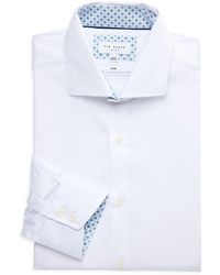 Ted Baker - Slim Fit Cotton Blend Dress Shirt - Lyst