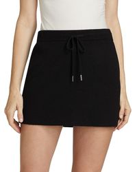 Stellae Dux - Stretch Knit Drawstring Miniskirt - Lyst