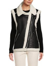Susana Monaco - Faux Shearling Trim Vest - Lyst