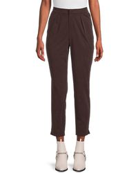 Andrew Marc - High Rise Pleated Pants - Lyst