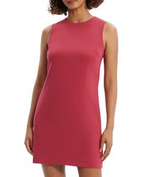Theory - Crepe Shift Minidress - Lyst