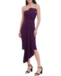 Eliza J - Asymmetric Strapless Sheath Dress - Lyst