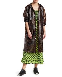 Ganni Women's Tiger-print Raincoat - Tiger - Size 32 (0) - Multicolour