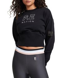 P.E Nation Sprint Shot Sweater - Black