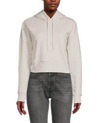 90 Degrees - Cropped Hoodie - Lyst