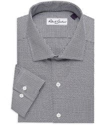 Robert Graham - Tailored Fit Geometric Dress Shirt - Lyst