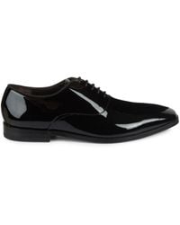 hugo boss highline patent leather loafers