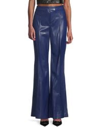 Alice + Olivia - Dylan Faux-Leather Flare-Leg Pants - Lyst