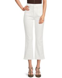 Joe's Jeans - High Rise Flare Leg Cropped Jeans - Lyst