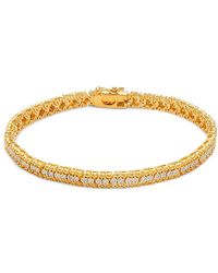 Effy ENY - 14k Goldplated Sterling & 0.48 Tcw Diamond Tennis Bracelet - Lyst