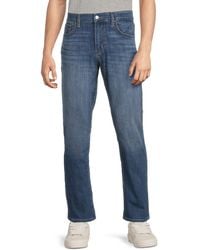 Hudson Jeans - Byron Whiskered Straight-Leg Jeans - Lyst