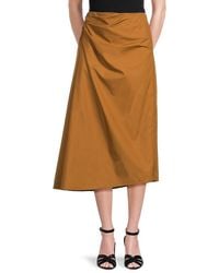A.L.C. - A. L.C. Tessa A-Line Cotton Midi-Skirt - Lyst