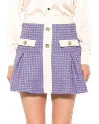 Alexia Admor - Alison Tweed Mini Skirt - Lyst