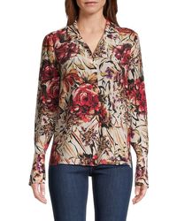 Kobi Halperin - Lola Floral Silk Blouse - Lyst
