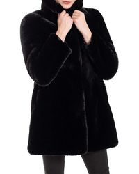 belle fare faux fur vest
