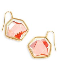 Kendra Scott - Vanessa 14k Goldplated & Glass Drop Earrings - Lyst