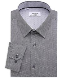 Duchamp - Tailored Fit Polka Dot Dress Shirt - Lyst