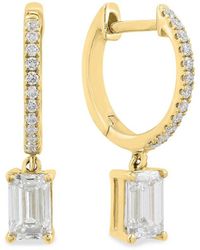 Saks Fifth Avenue - 14K & 1.08 Tcw Lab-Grown Diamond Drop Earrings - Lyst