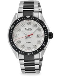 Gevril - Ascari 42mm Swiss Automatic Two Tone Stainless Steel Bracelet Watch - Lyst
