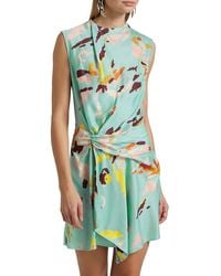 A.L.C. - A. L.C. Dion Printed Sleeveless A-Line Minidress - Lyst
