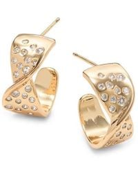 AREA STARS - 14K-Dipped Starry Night Hoop Earrings - Lyst