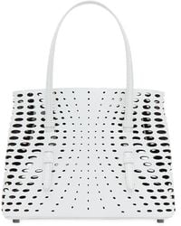 Alaïa - Mina 25 Perforated Leather Tote Bag - Lyst