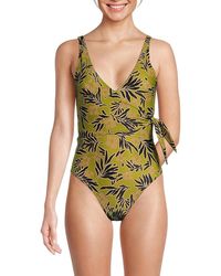 Tanya Taylor - Kelly Floral Wrap One Piece Swimsuit - Lyst