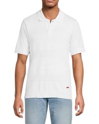 Buffalo David Bitton - Worden Quarter-Button Polo Shirt - Lyst