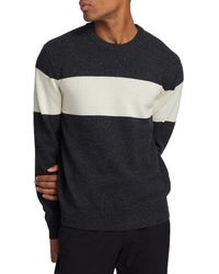 Theory - Hilles Striped Wool-Blend Sweater - Lyst