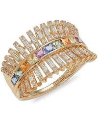 Effy - 14K, Sapphires & Diamond Ring - Lyst