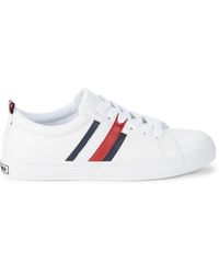 tommy hilfiger white womens sneakers